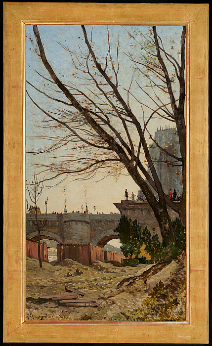 View of the Pont Neuf and of the Western Point of the Île de la Cité from the Banks of the Seine Slider Image 2